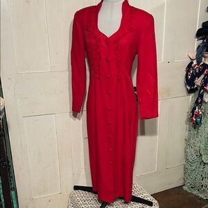 VTG 80-90s-Y2K Breakin Loose Dress Sz 7-8 Made in USA Retro Mobwife